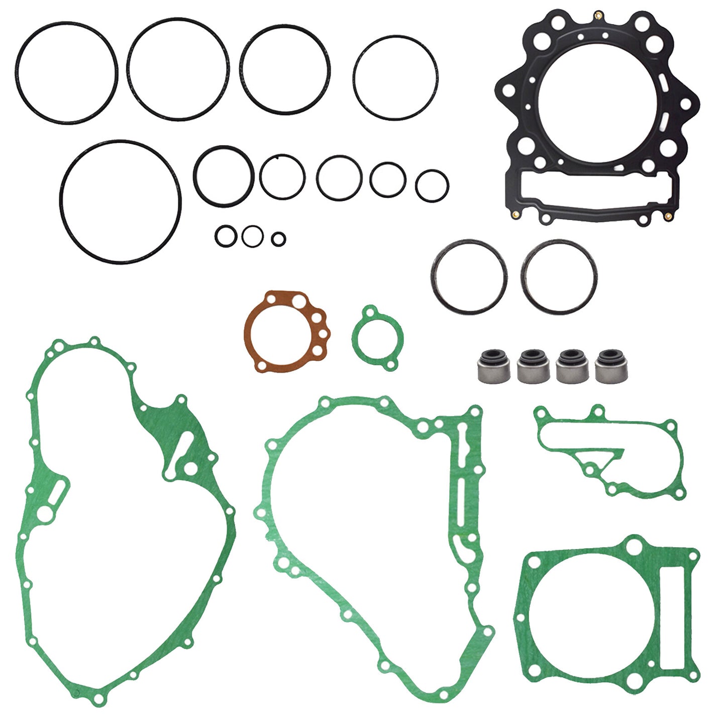 Gasket Set Includes Valve Seals Fits for 2006 - 2014 Yamaha Raptor 700