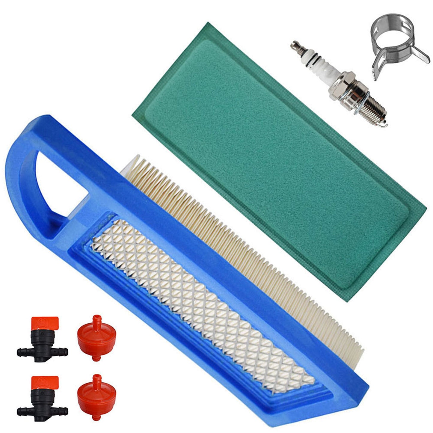 697014 697153 Air Filter Kit Replacement for Briggs & Stratton Replacement for Craftsman Lt1000 Intek 15-18.5 HP