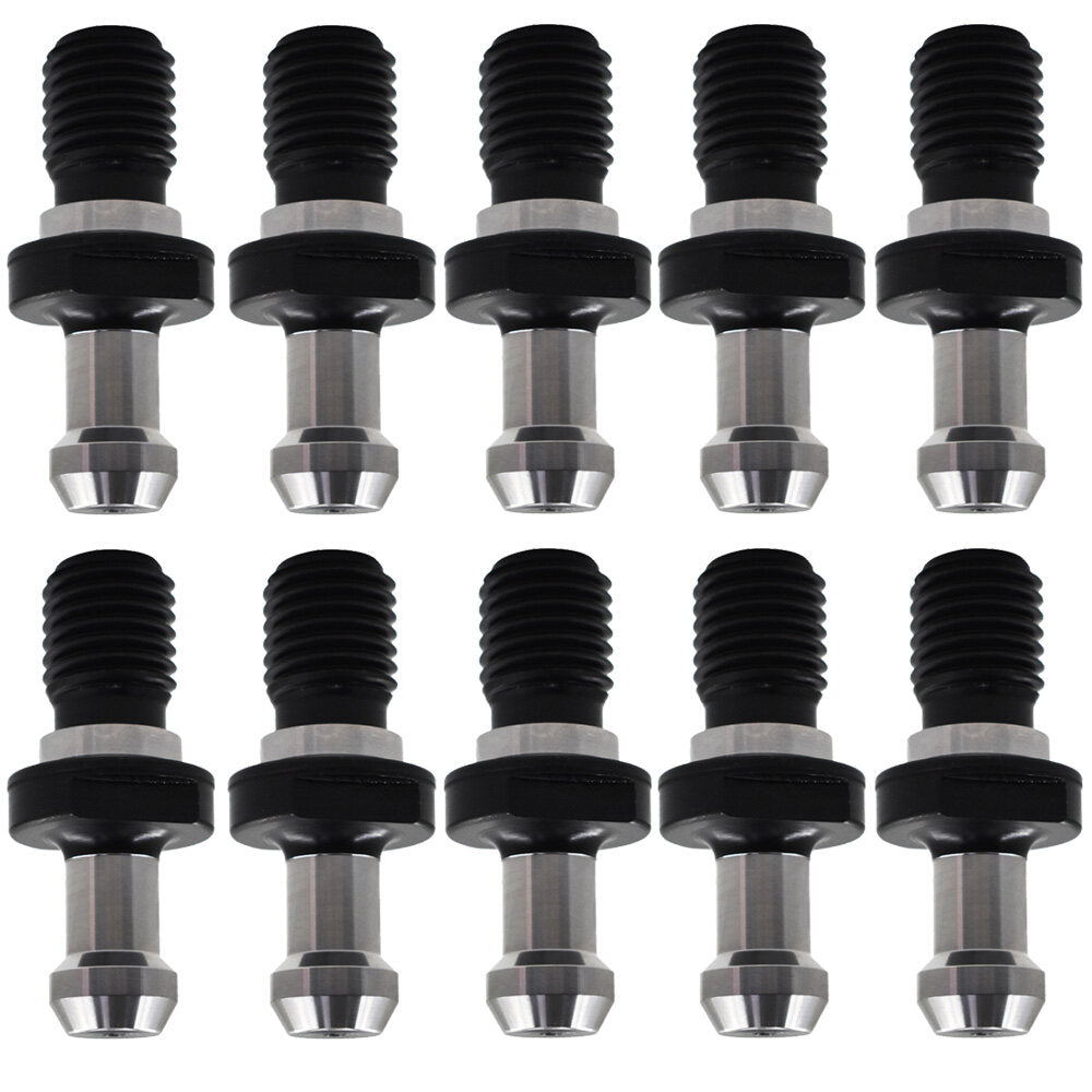 ALL-CARB 10 Packs Solid Pull Stud Retention Knob CAT50 45 Degree 0.903 Inch Suitable for Hass Fryer