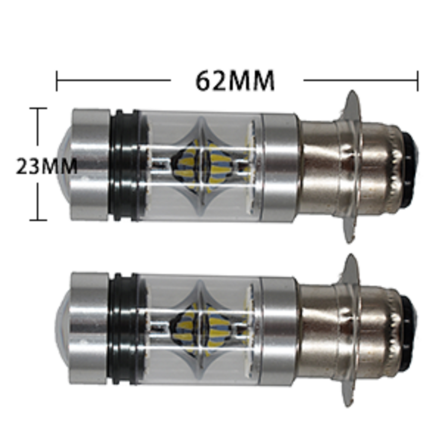 ALL-CARB 2 100w 6000K Wihte Led Headlight Replaement for Yamaha YFZ450R Rhino 700 Raptor YFM660 1986-2005