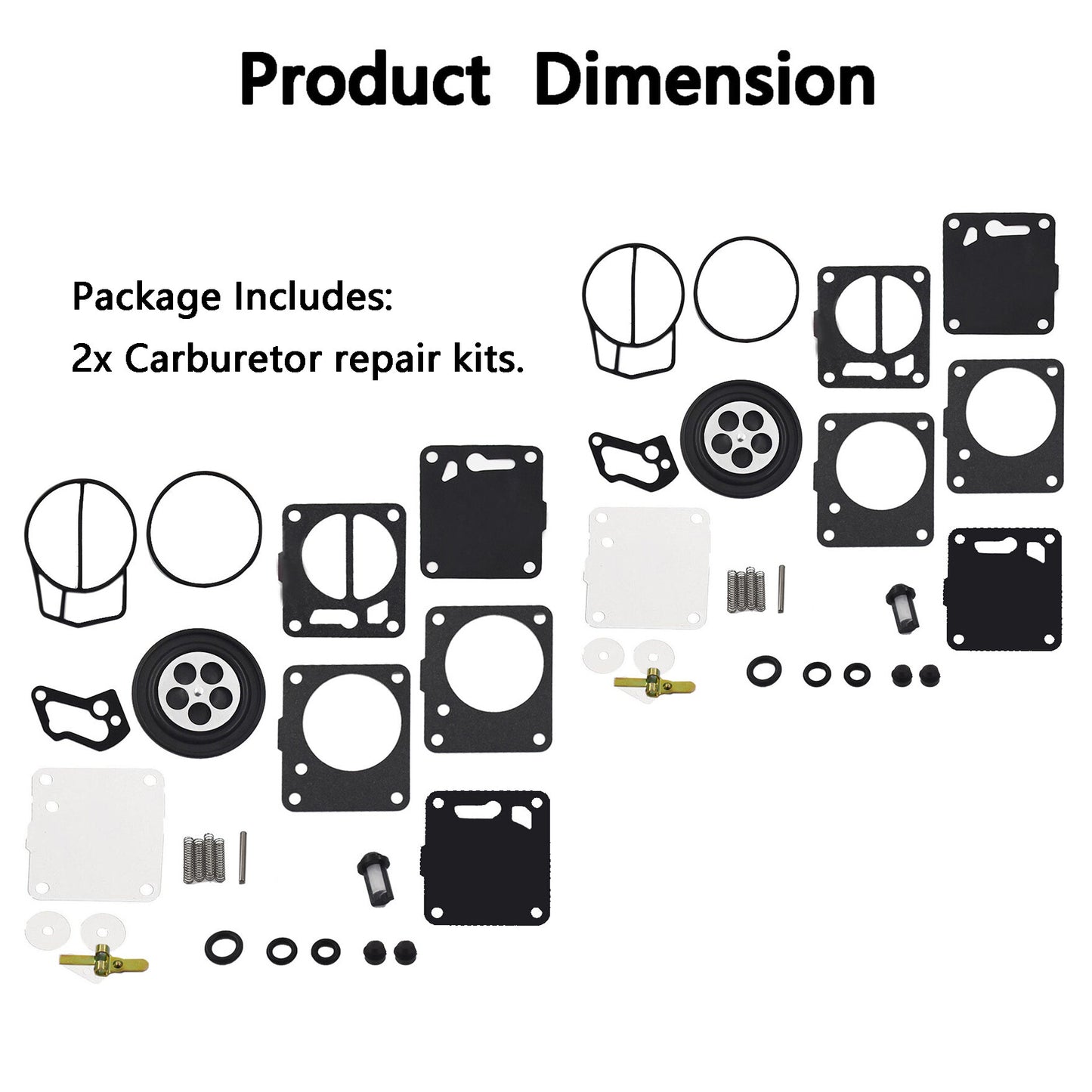 ALL-CARB 2 x Carb Carburetor Repair Kits Replacement for Yamaha VXR Wave Blaster Wave Raider XL700 XL760