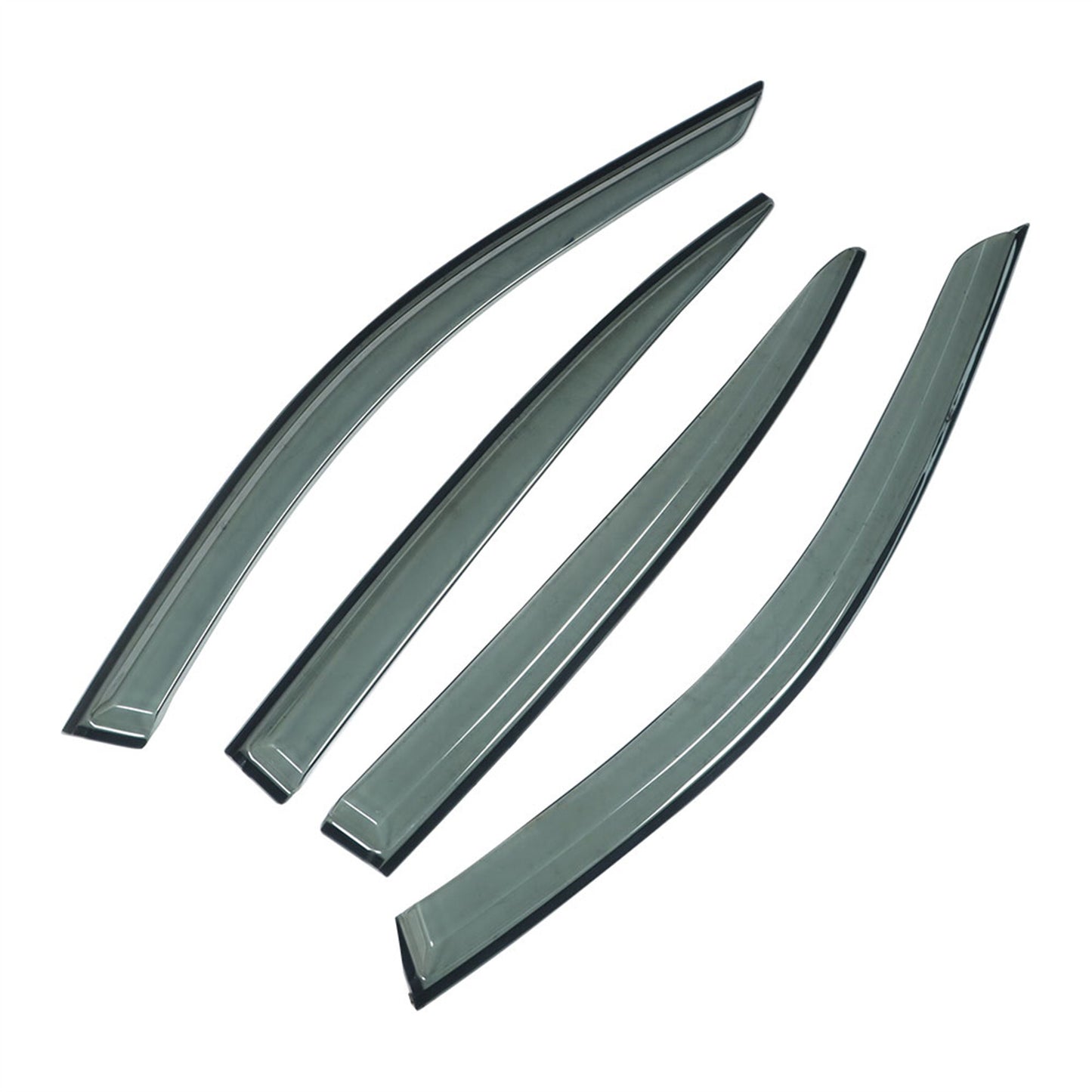 ALL-CARB Window Vent Visors Shade Sun Rain Wind Guards Deflectors Cover Acrylic Replacement for Infiniti Q50 All Models 2014-2022 Outside 4 Pieces Smoke