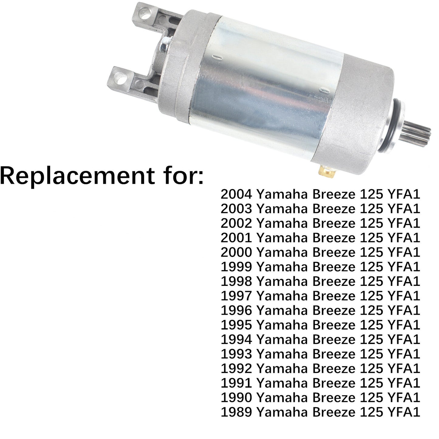 ALL-CARB Starter Replacement for Yamaha 125 Breeze YFA1 124Cc 1989-2004 3FA-81800-01-00