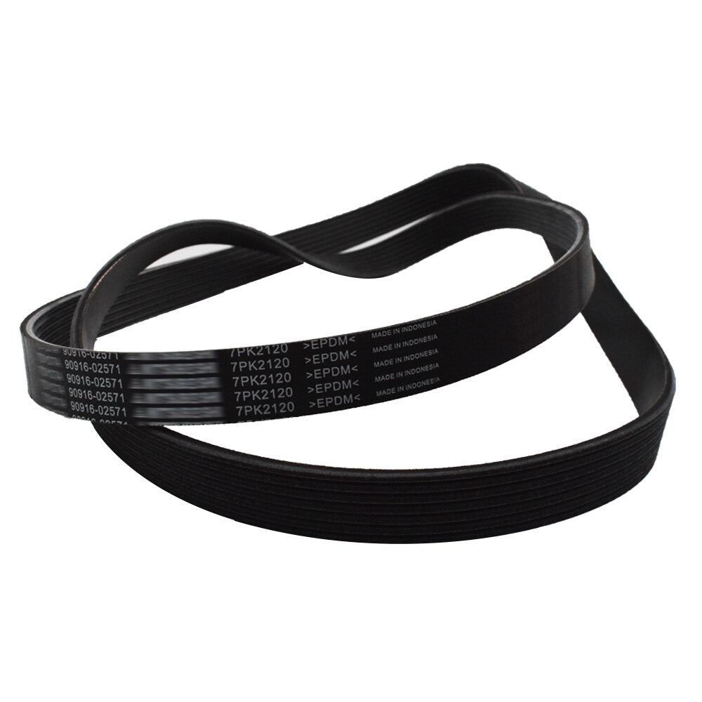 ALL-CARB Serpentine Belt 90916A2001 Replacement for 2005-2013 Toyota Tacoma 4runner Fortuner Tundra