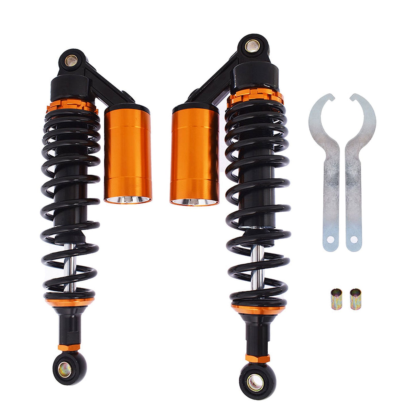 ALL-CARB 2pcs Adjustable Suspension Air Shock Universal Motorcycle Rear Absorber Replacement for Honda Yamaha Suzuki Kawasaki 12.5 Inch 320mm