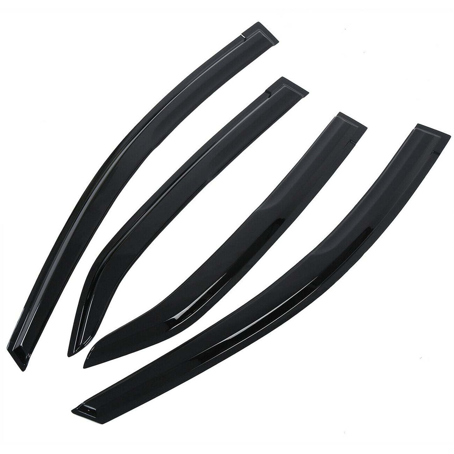 ALL-CARB Window Vent Visors Shade Sun Rain Wind Guards Deflectors Cover Acrylic Replacement for Toyota Corolla 2014-2019 Outside 4 Pieces Black