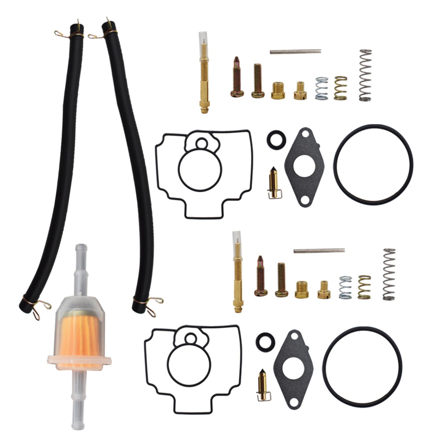 New Carburetor Rebuild Kit Fit for John Deere Mower 345 425 445 - FD620 FD620D Carb MIA11386 MIA12362 AM118872