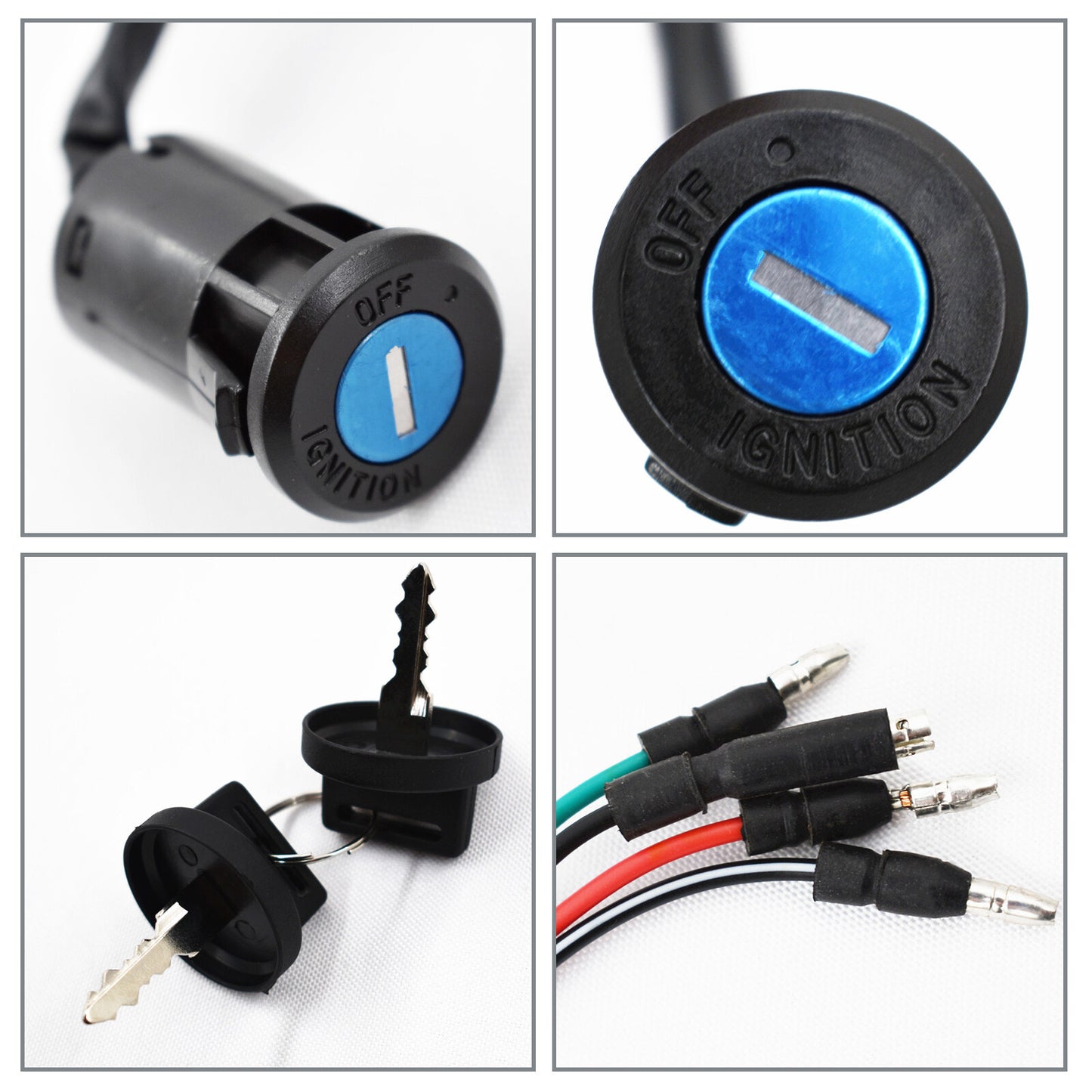 ALL-CARB Ignition Key Switch Replacement For Honda TRX200 SX Fourtrax 1986-1987 35100-HB3-020
