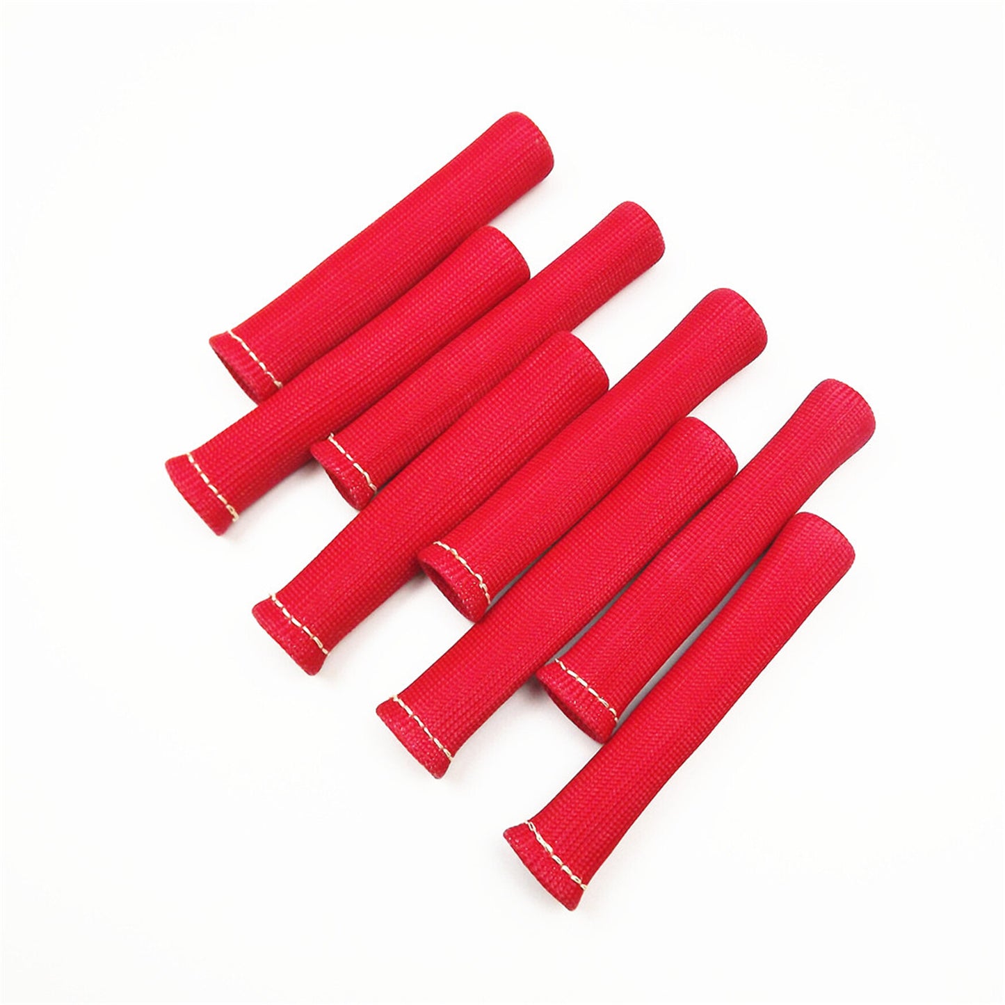 ALL-CARB Red Spark Plug Wire Boots Heat Shield Protector Sleeve 1200° Replacement for SBC BBC 8 Pcs