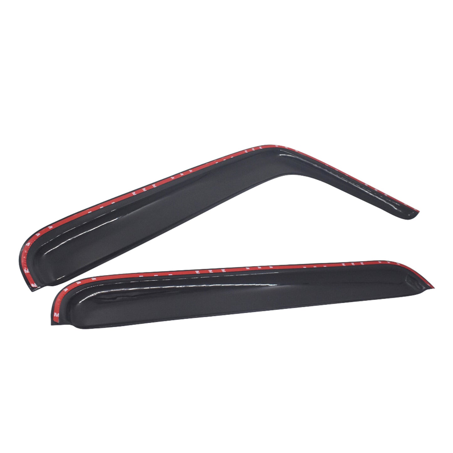 ALL-CARB Window Vent Visors Shade Sun Rain Wind Guards Deflectors Cover Acrylic Replacement for 2007-2018 Wrangler JK 4-Door Outside 4 Pieces Black