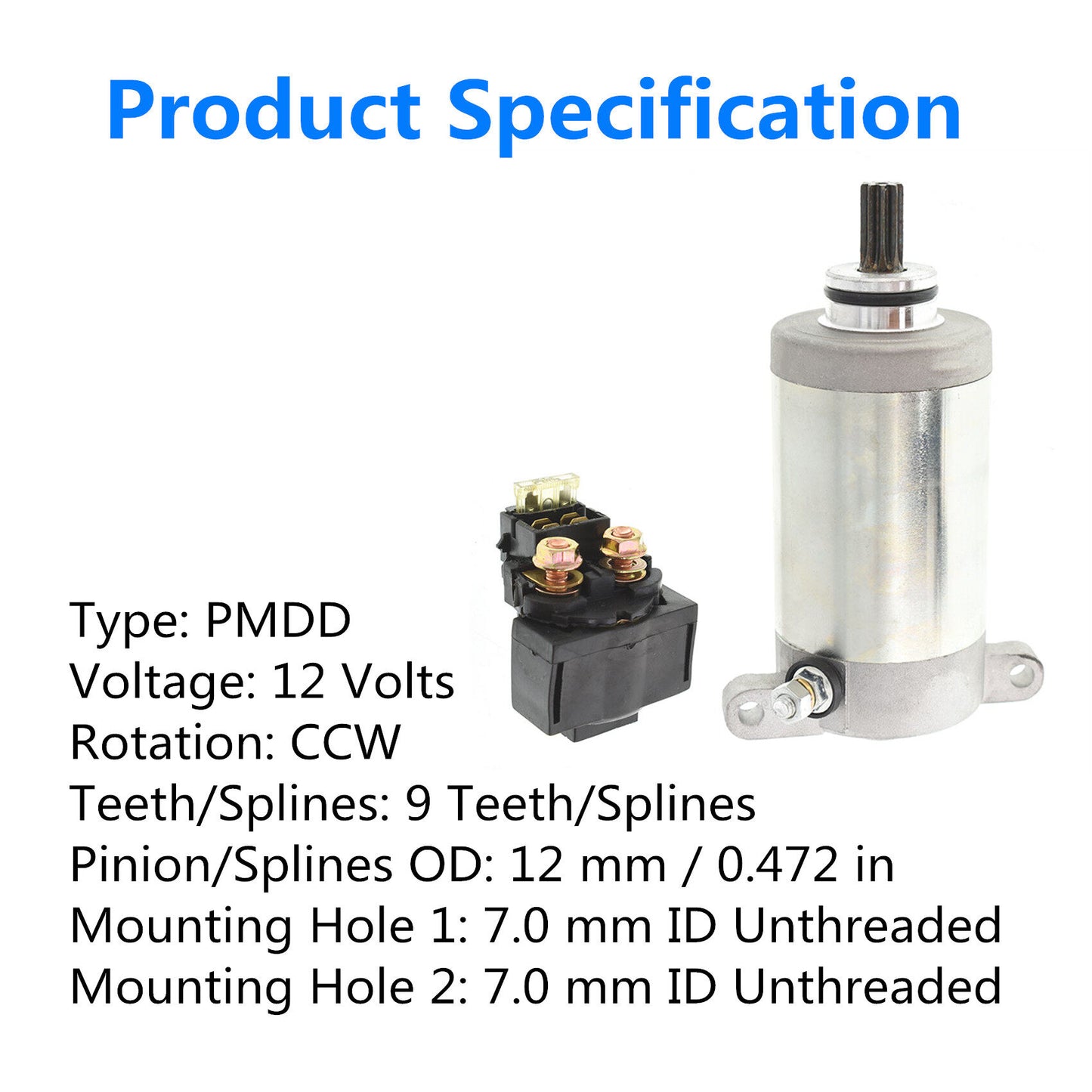 ALL-CARB Starter & Relay Solenoid Replacement for Kawasaki Bayou 220 KLF220 1988-2002 21163-1130 21163-1253 21163-1266
