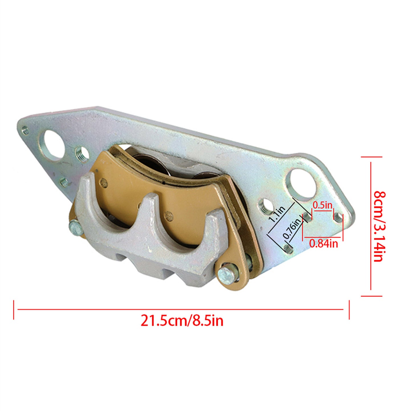 ALL-CARB Front Left Right Brake Calipers W/Pads Replacement for Polaris Ranger 800 / Crew / XP 2010-2015