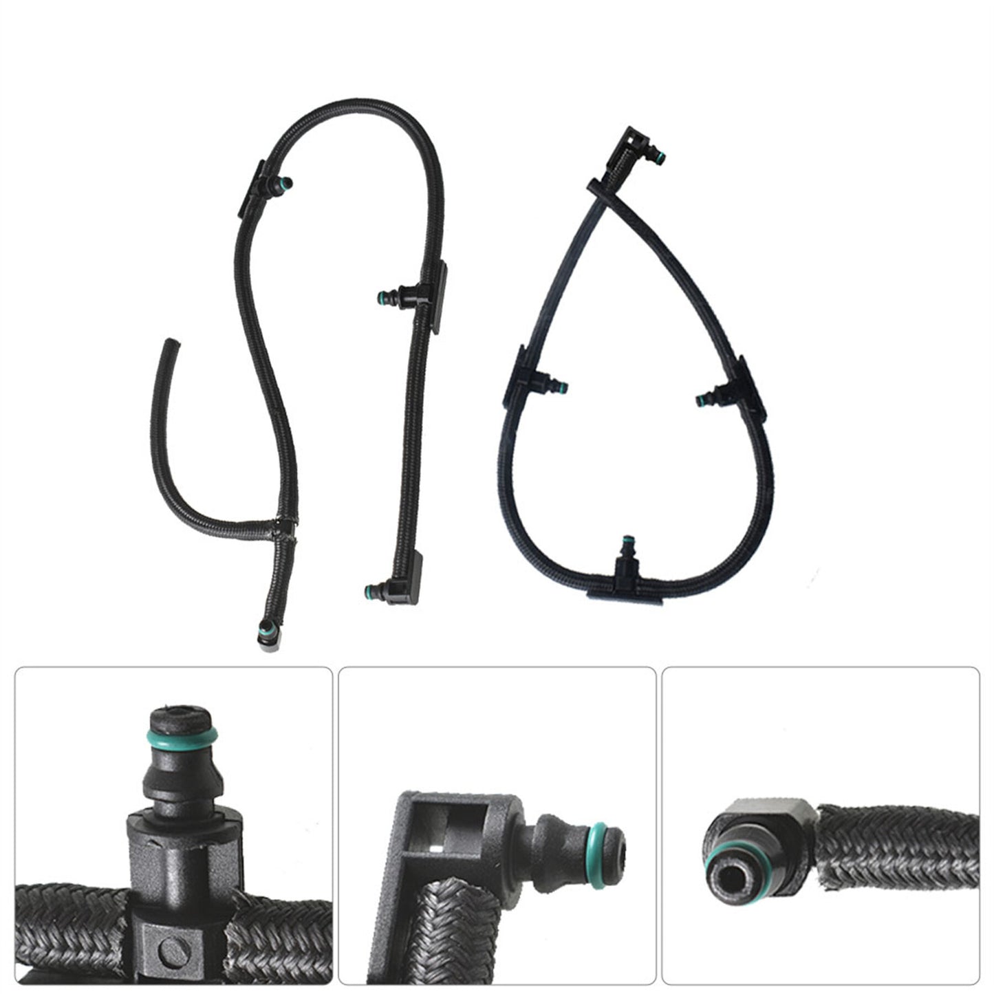 ALL-CARB Fuel Injector Return Line Kit Replacement for 2004.5-2010 LLY Duramax Diesel Pickup Truck Engines 6.6L 2PCS 97328733, 98062291, 0928402097, 0928400552