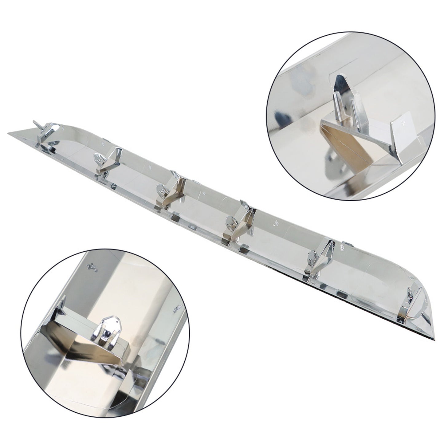 ALL-CARB Front Lower Grille Molding Trim Grill Chrome Plastic Replacement for Fusion 2010 2011 2012 FO1216104 AE5Z8200B