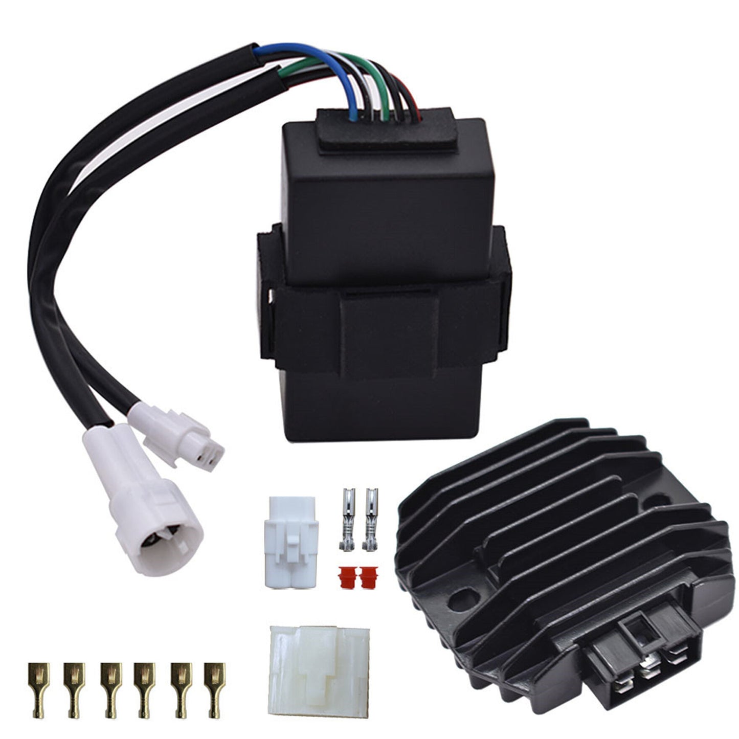 ALL-CARB CDI Box Voltage Regulator Rectifier Replacement for Kawasaki Bayou 300 KLF300B 1988-1991 21119-1302