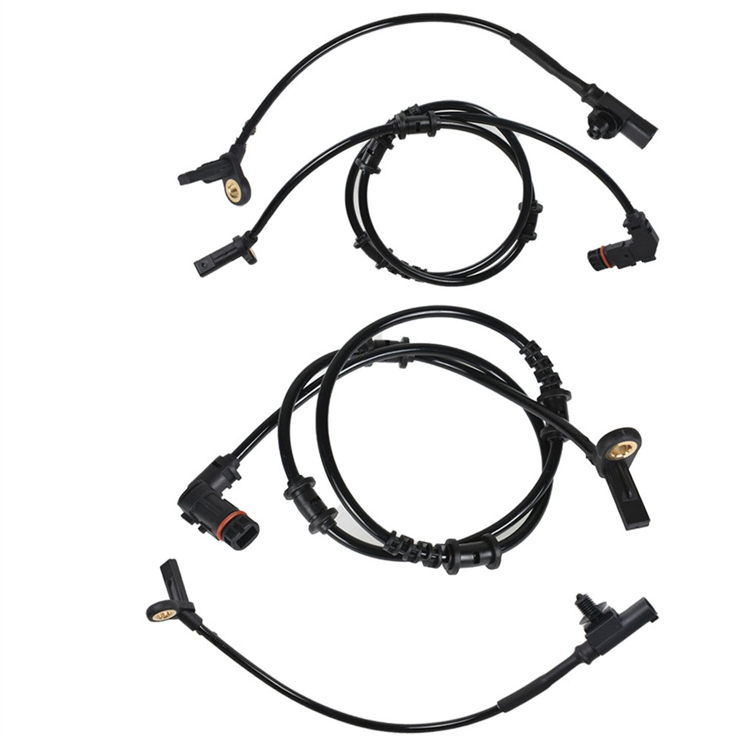 ALL-CARB 4pcs Front Rear ABS Wheel Speed Sensor Replacement for 2006-2011 Mercedes-Benz W164 ML350 ML320 R320 GL320 1645400717 1645400917
