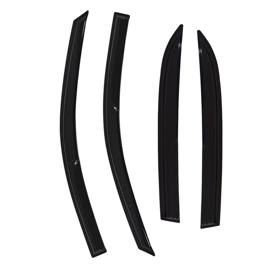 ALL-CARB Window Vent Visors Shade Sun Rain Wind Guards Deflectors Cover Acrylic Replacement for 2003 2004 2005 2006 2007 Honda Accord Sedan 4-Door Outside 4 Pieces Black