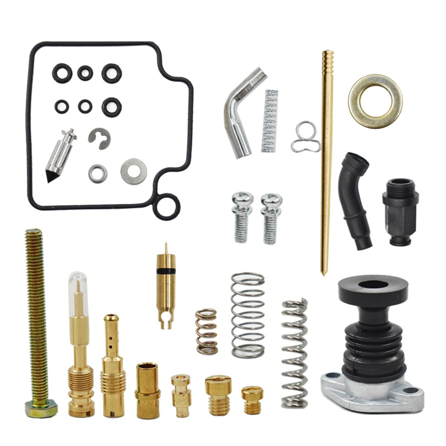 Carb Carburetor and Primer and Choke Rebuild Repair Kit Replacement for Honda TRX350 Rancher 350 2000 2001 2002 2003