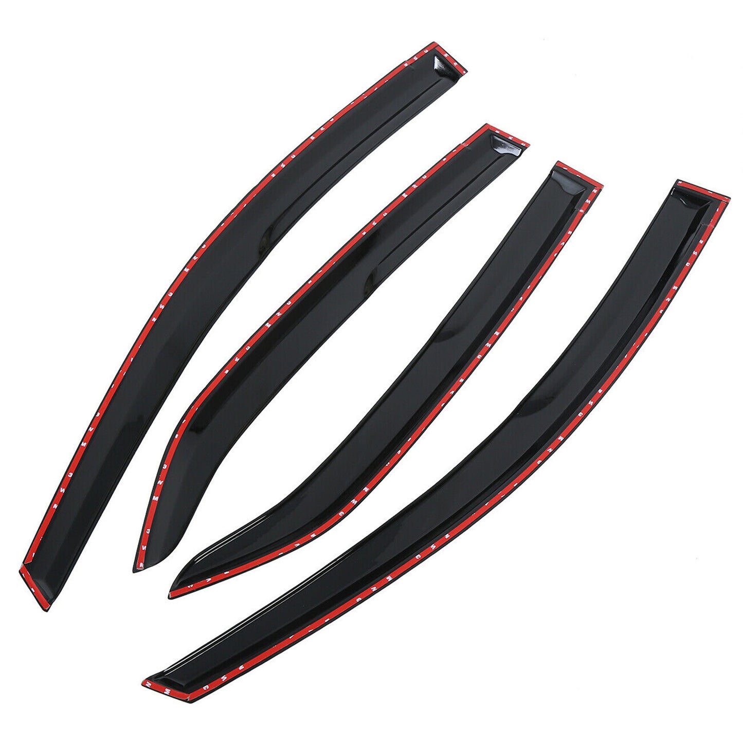 ALL-CARB Window Vent Visors Shade Sun Rain Wind Guards Deflectors Cover Acrylic Replacement for Toyota Corolla 2014-2019 Outside 4 Pieces Black