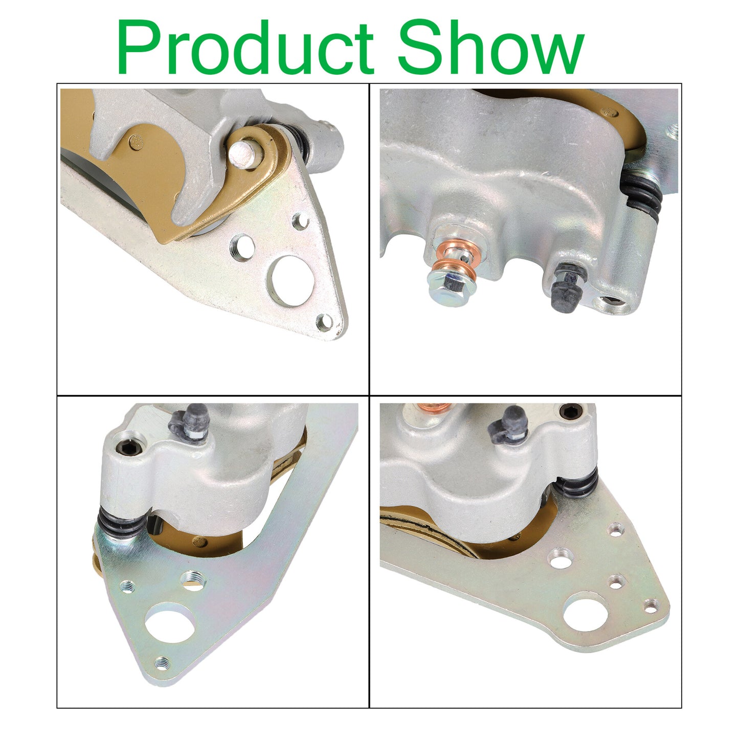 ALL-CARB Front Left Right Brake Calipers W/Pads Replacement for Polaris Ranger 800 / Crew / XP 2010-2015