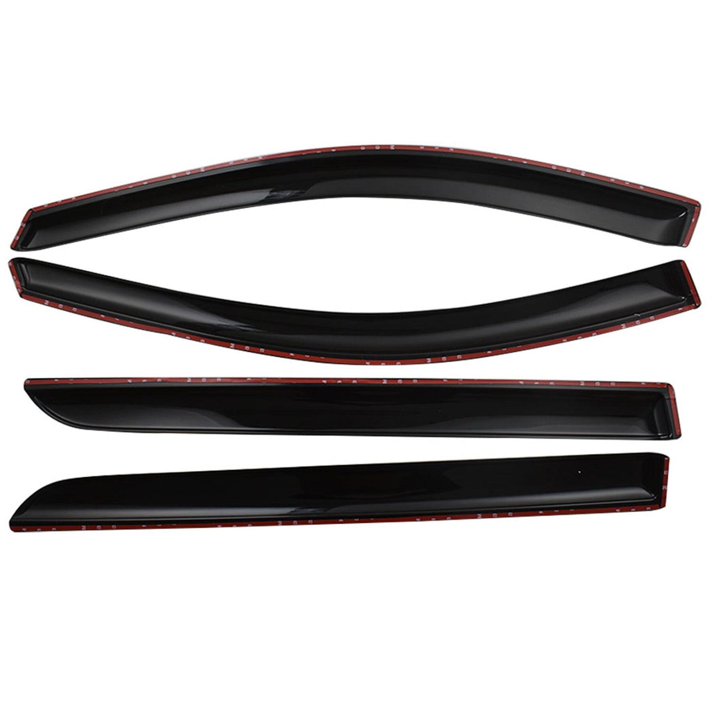 ALL-CARB Window Vent Visors Shade Sun Rain Wind Guards Deflectors Cover Acrylic Replacement for Honda Odyssey 2005-2007 Outside 4 Pieces Black