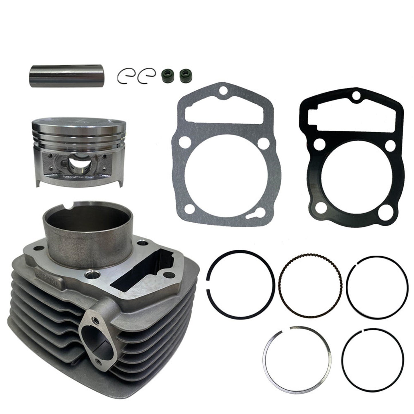 ALL-CARB Cylinder Piston Rings Kit 196CM3 63.5mm Bore 200cc Replacement for Honda ATC200 XL185 XL200