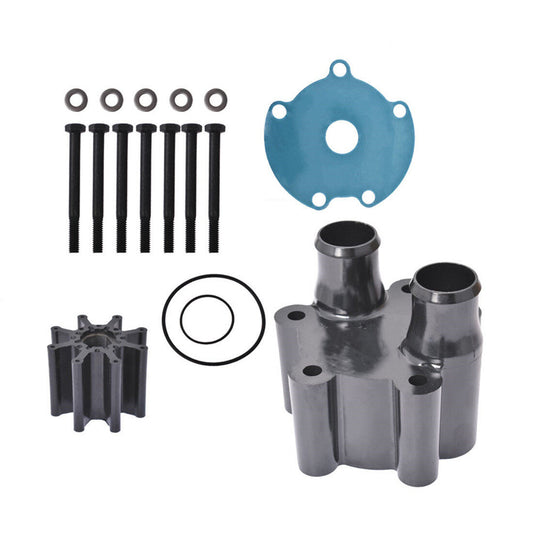 ALL-CARB Water Pump Impeller Kit & Housing Sea Water Pump Impeller Repair Parts Replacement for Mercury Mariner Bravo Raw 46-807151A14 18-3150