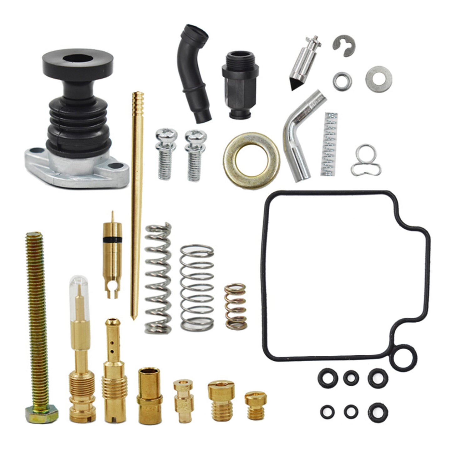 Carb Carburetor and Primer and Choke Rebuild Repair Kit Replacement for Honda TRX350 Rancher 350 2000 2001 2002 2003