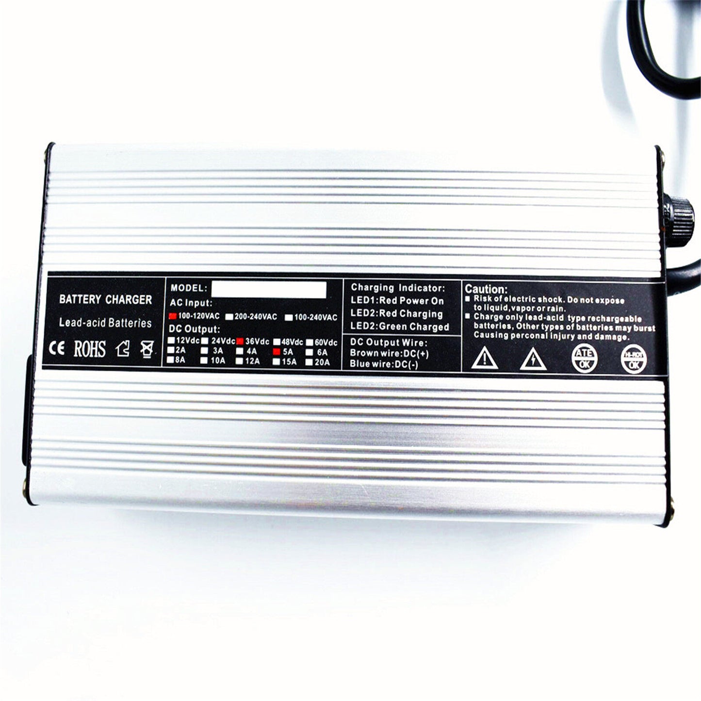ALL-CARB Battery Charger 36V 5AD Plug Replacement for EZGO TXT Medalist Golf Cart