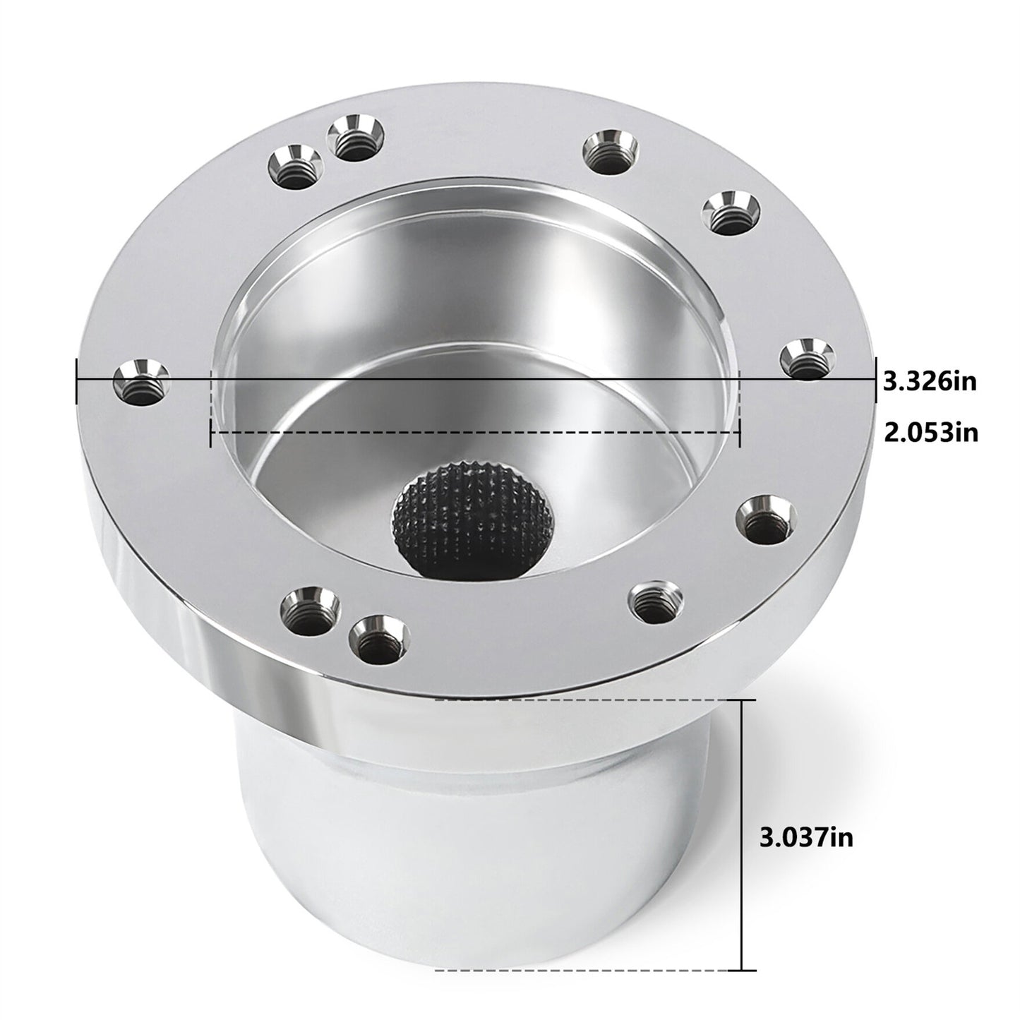 ALL-CARB Steering Wheel Chrome Hub Adapter Replacement for EZGO RXV/TXT Cart Parts
