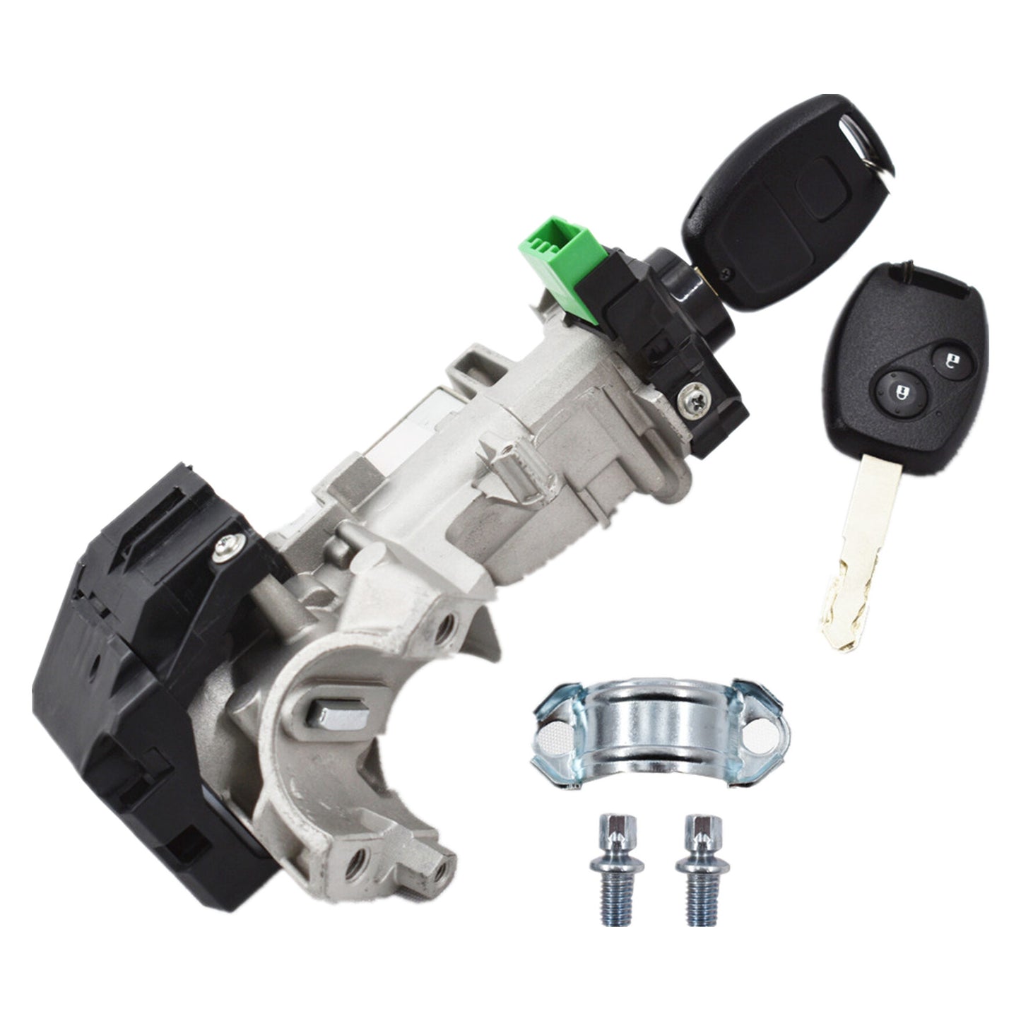 ALL-CARB Ignition Switch Cylinder Lock Replacement for 2006-2011 Honda Civic Auto Trans 2 Key