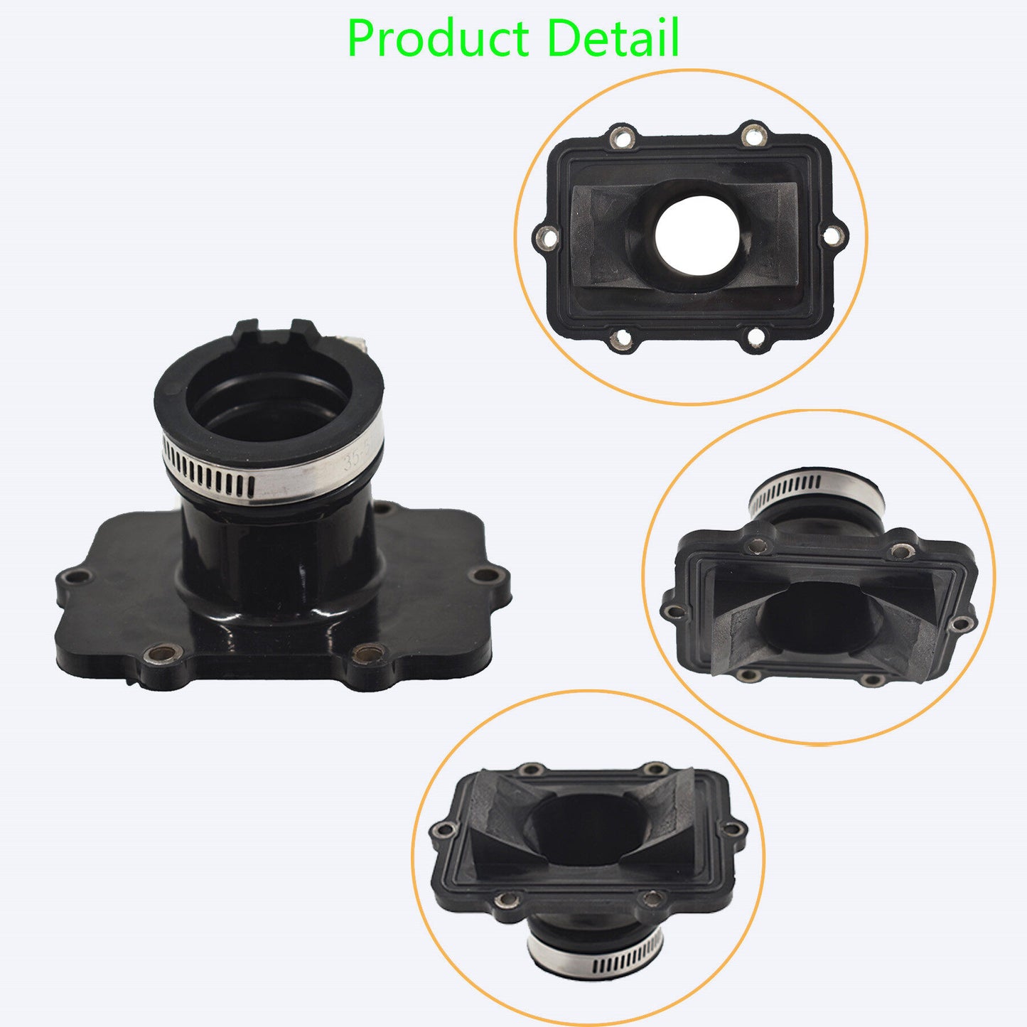 Carburetor Flange Carb Socket Intake Boot Replacement for Ski-Doo 550F 420867300