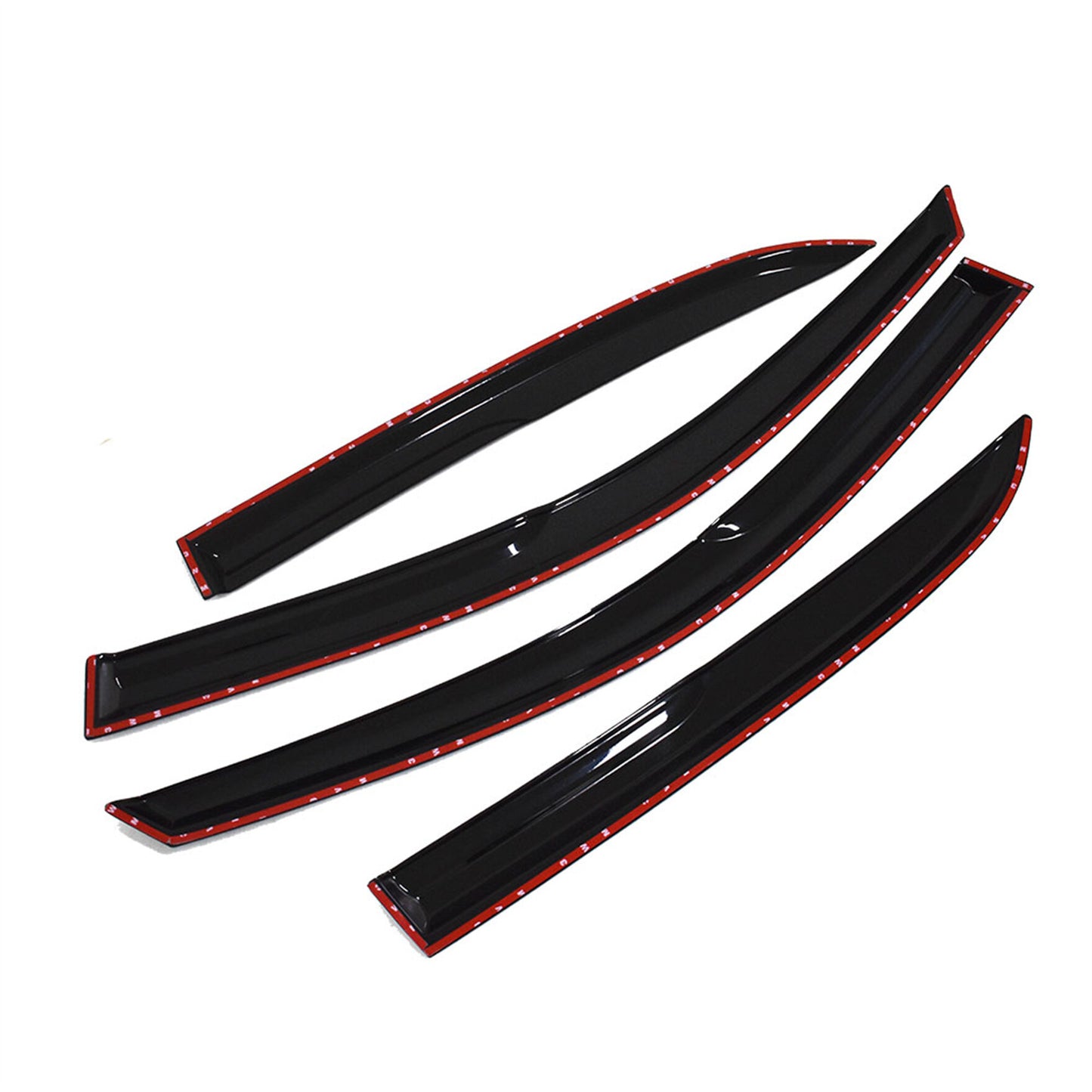 ALL-CARB Window Vent Visors Shade Sun Rain Wind Guards Deflectors Cover Acrylic Replacement for 2003 2004 2005 2006 2007 Honda Accord Sedan 4-Door Outside 4 Pieces Black