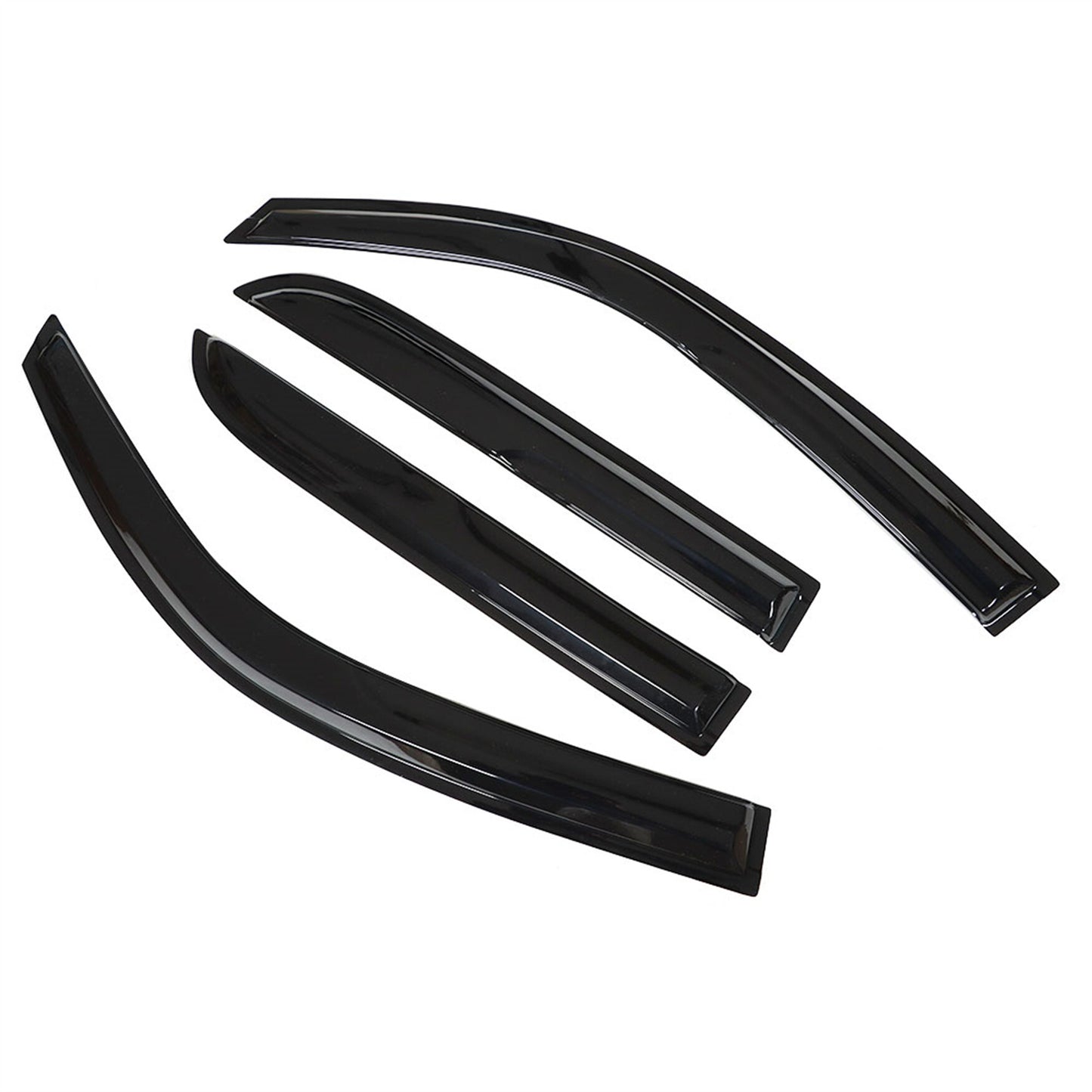 ALL-CARB Window Vent Visors Shade Sun Rain Wind Guards Deflectors Cover Acrylic Replacement for Toyota 4runner 1996-2002 Outside 4 Pieces Black