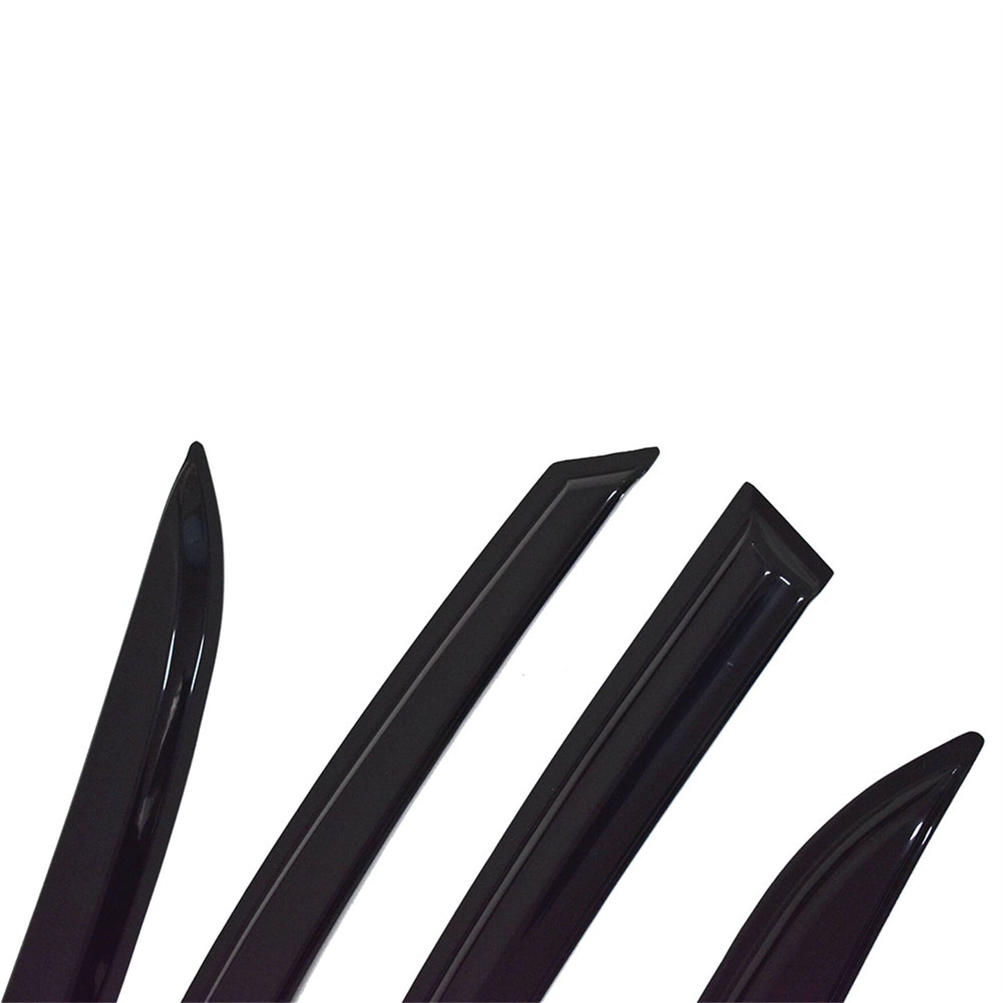 ALL-CARB Window Vent Visors Shade Sun Rain Wind Guards Deflectors Cover Acrylic Replacement for 2003 2004 2005 2006 2007 Honda Accord Sedan 4-Door Outside 4 Pieces Black