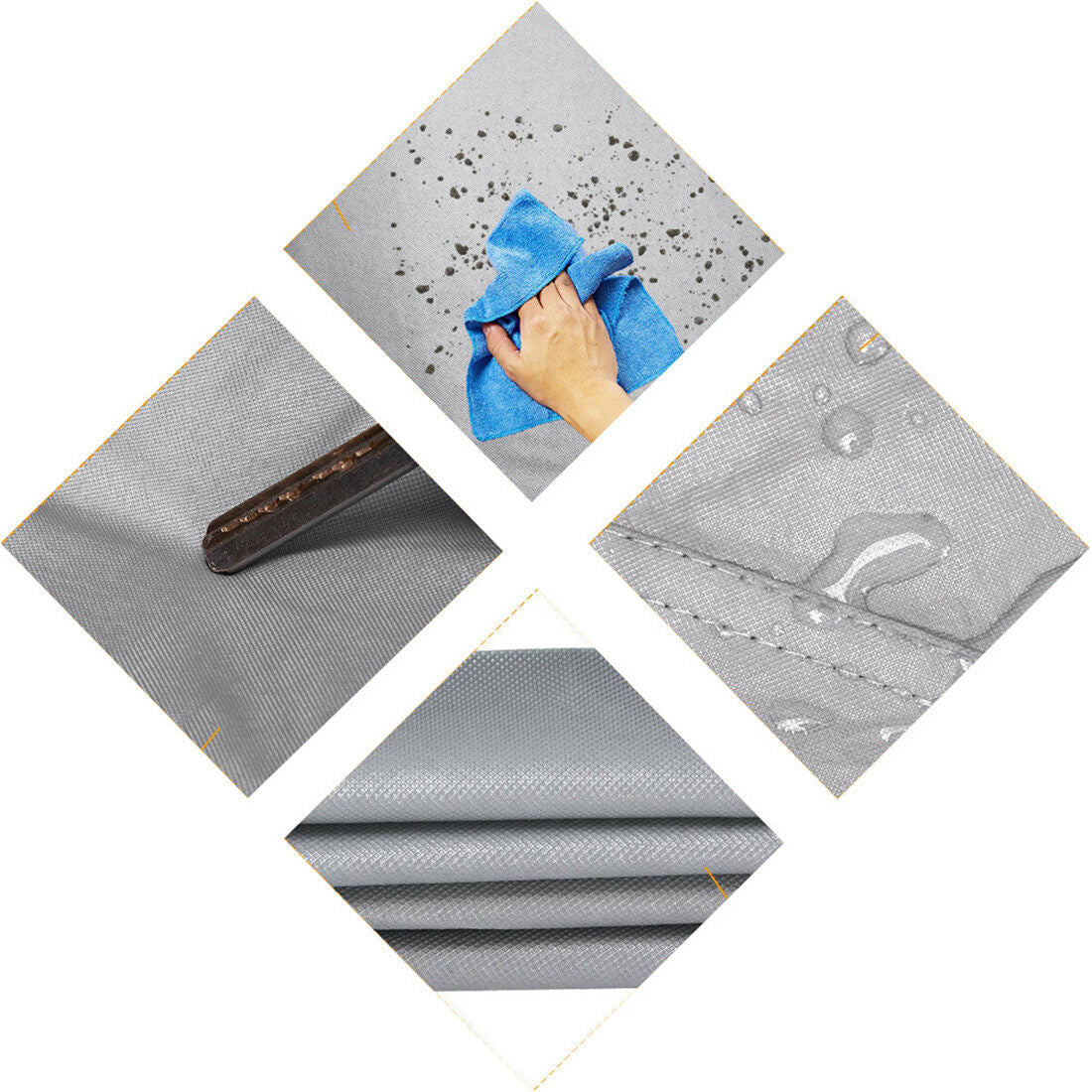 ALL-CARB 21-24Ft Boat Cover Trailerable PEVA Heavy Duty Fabric Pontoon Boat Cover Gray