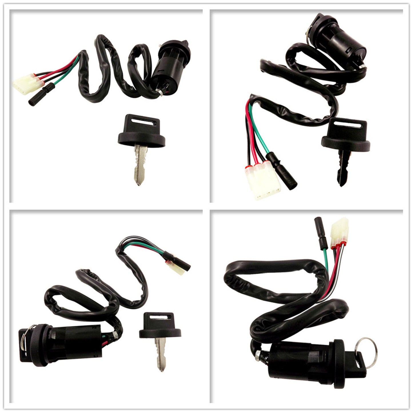 ALL-CARB Ignition Key Switch Replacement for Honda Trx250 1997-2001 / Trx250ex 2001-2005 / Trx250te 2002-2014 / Trx250tm 2002-2014 35100-HM8-000