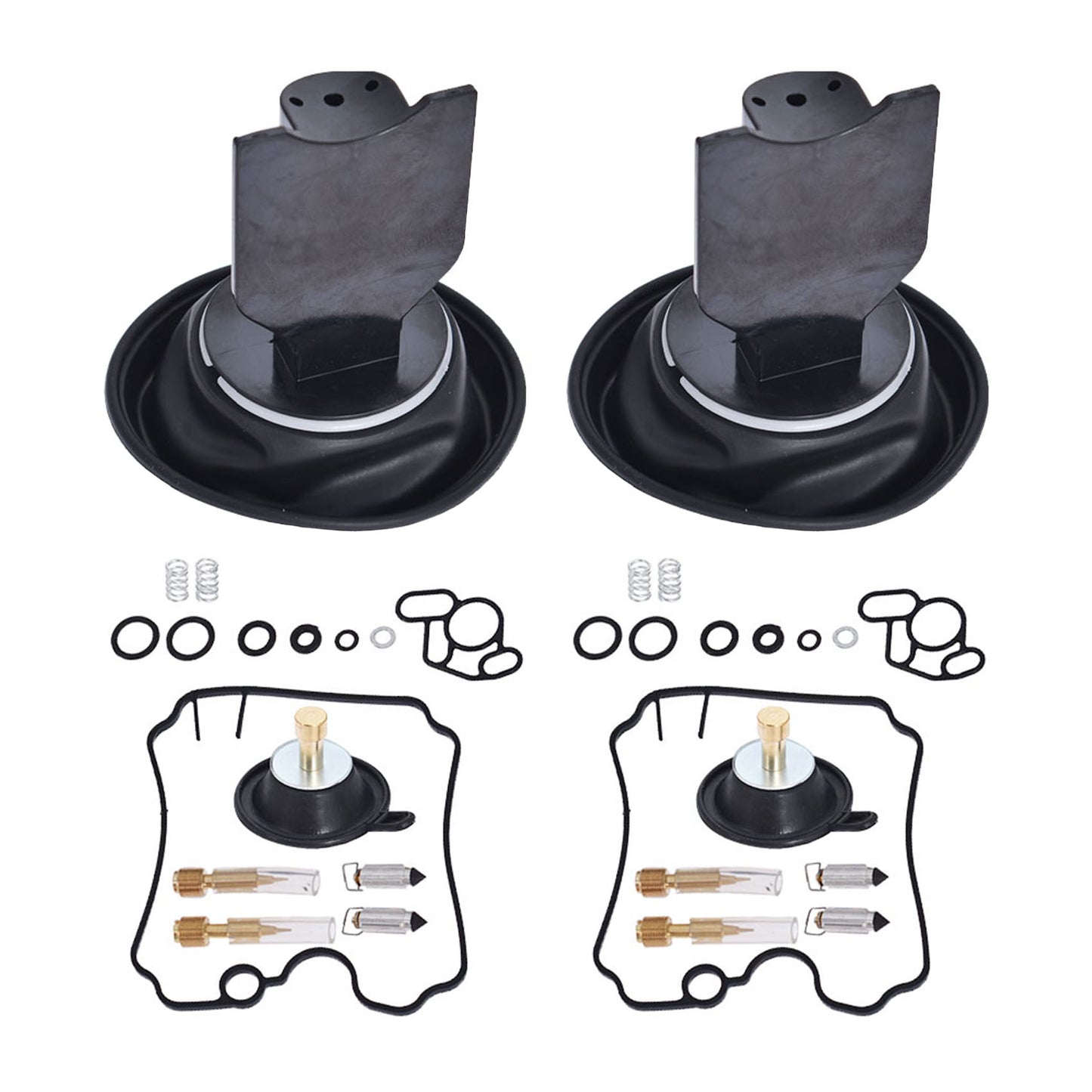 ALL-CARB 2-Pack Carburetor Membrane Diaphragm Vacuum Repair Kit Replacement for Yamaha TDM850 1992-1993 / XTZ750 1989-1997