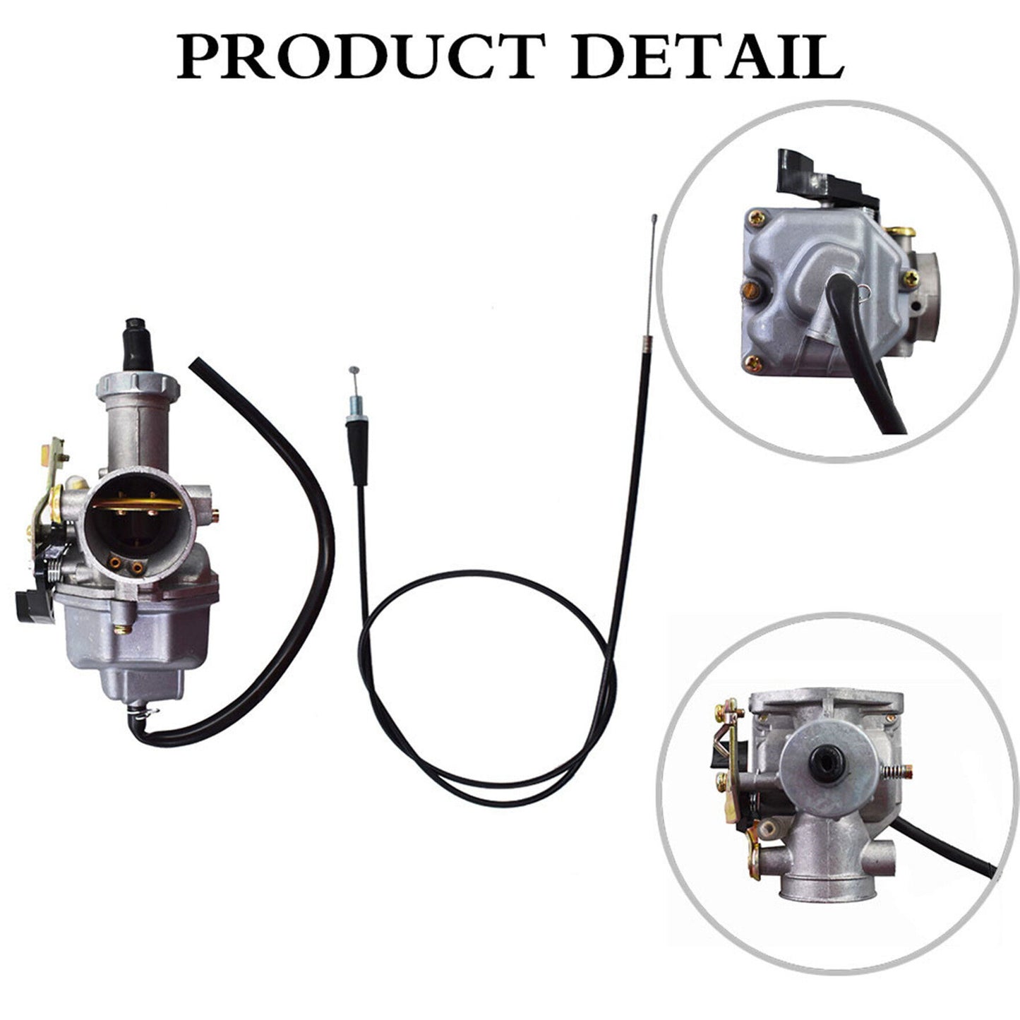 New Carburetor & Throttle Cable Fit for Honda SPORTRAX 250 2001-2008 TRX250EX 2x4 2001-2008 Carb