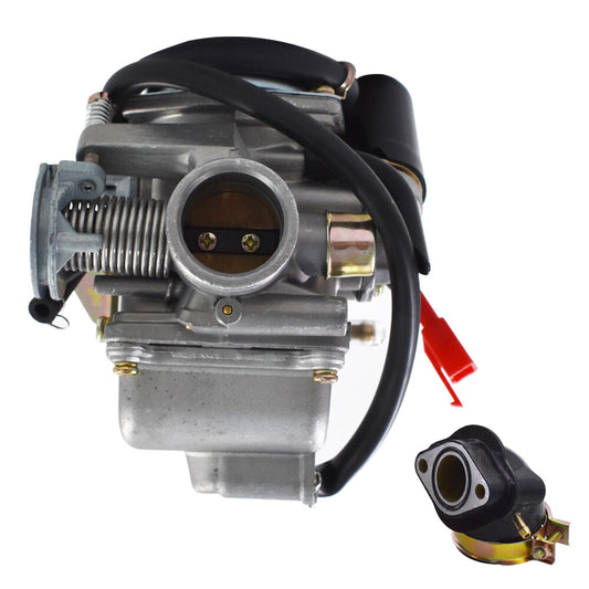 ALL-CARB New Carburetor & Intake Fit for GY6 150cc Clone Engine 150cc 24mm Carb