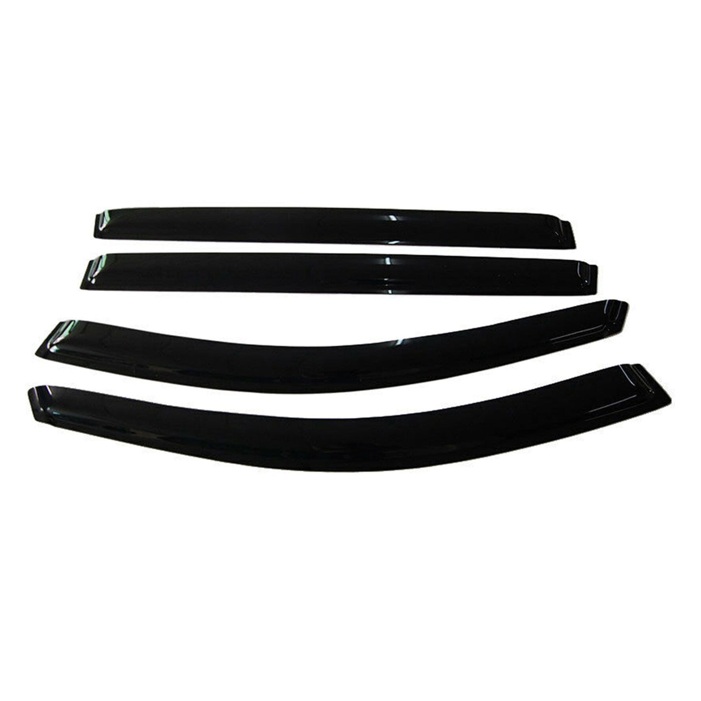 ALL-CARB Window Vent Visors Shade Sun Rain Wind Guards Deflectors Cover Acrylic Replacement for Toyota Sienna 2004-2009 Outside 4 Pieces Black