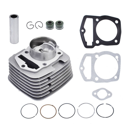 ALL-CARB Cylinder Kit Piston 65.5mm Rings Gaskets 250cc Replacement for Honda 250CM3 ATC200 ARC XL200