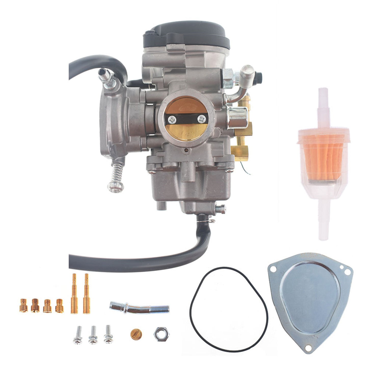 ALL-CARB Carburetor with Fuel Filter Replacement for 2000 Suzuki LT-F250 LTF250 Quadrunner 250 2x4 4x4 2001 2002 Carb