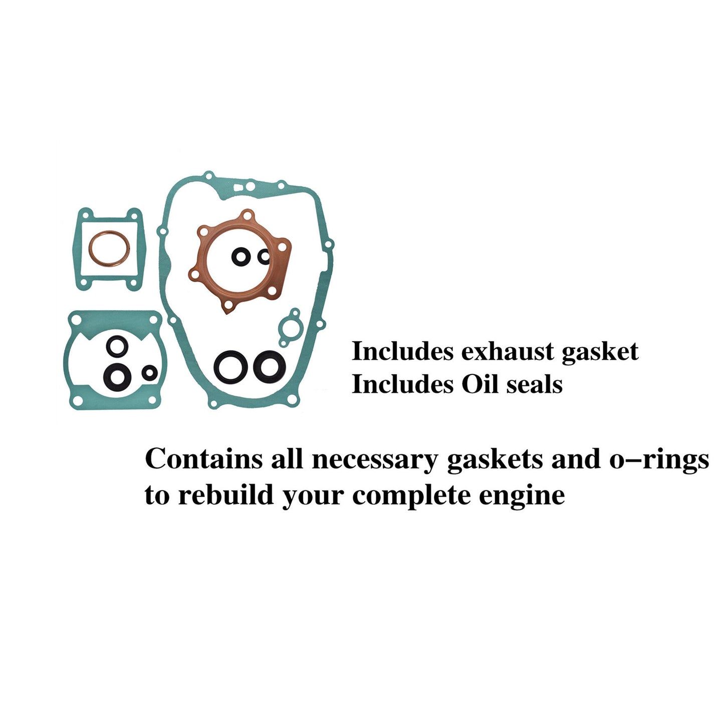 ALL-CARB Engine Head Gasket Kit with Oil Seals Replacement for Yamaha Blaster 200 YFS200 1988-2006