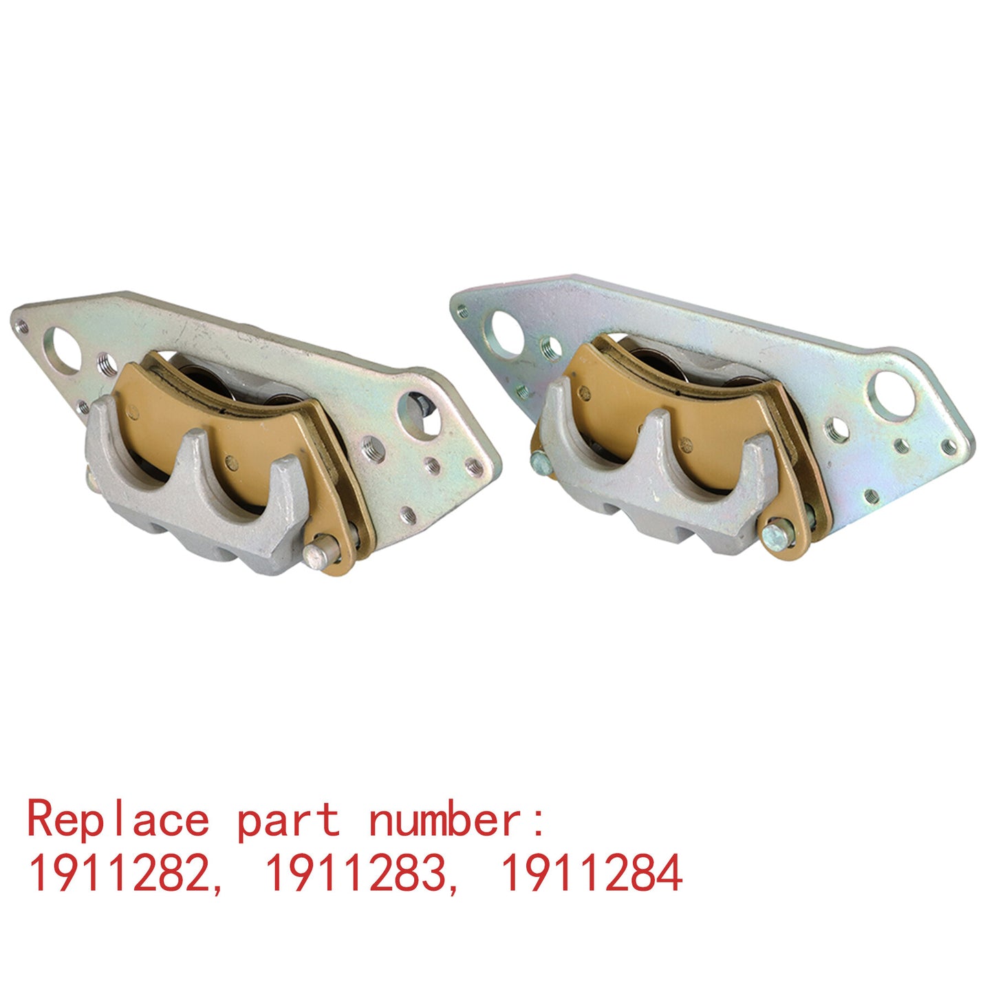 ALL-CARB Front Left Right Brake Calipers W/Pads Replacement for Polaris Ranger 800 / Crew / XP 2010-2015
