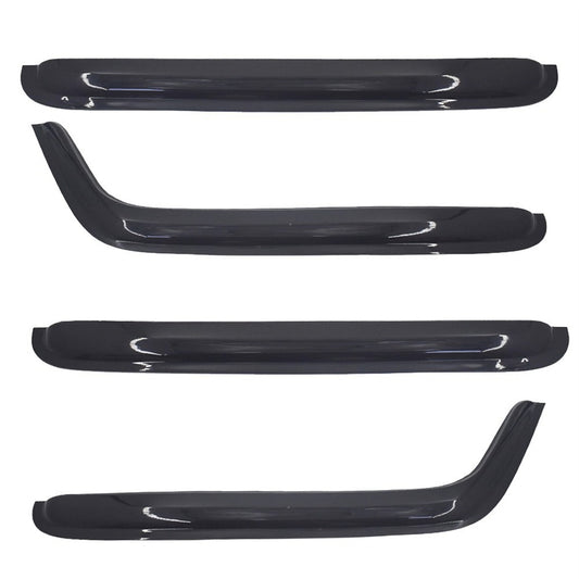 ALL-CARB Window Vent Visors Shade Sun Rain Wind Guards Deflectors Cover Acrylic Replacement for 2007-2018 Wrangler JK 4-Door Outside 4 Pieces Black