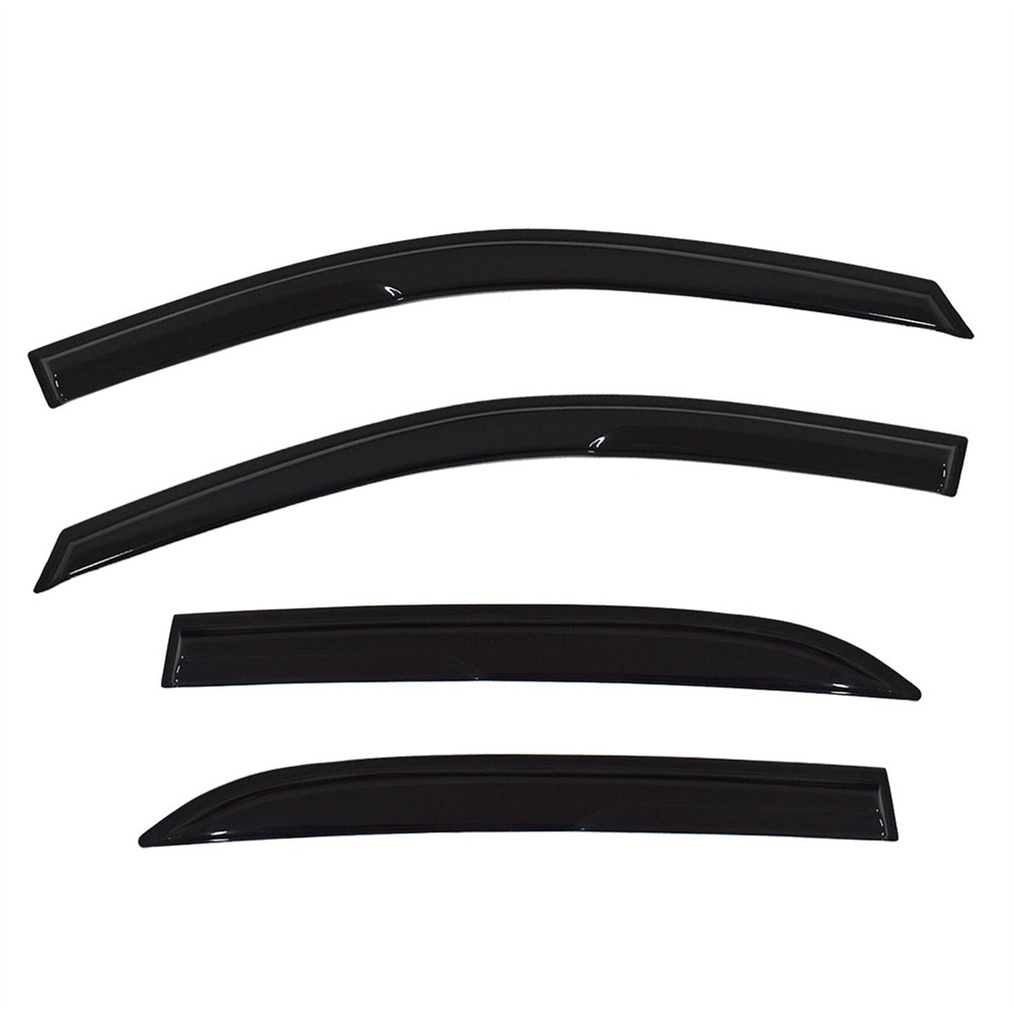 ALL-CARB Window Vent Visors Shade Sun Rain Wind Guards Deflectors Cover Acrylic Replacement for 2003 2004 2005 2006 2007 Honda Accord Sedan 4-Door Outside 4 Pieces Black