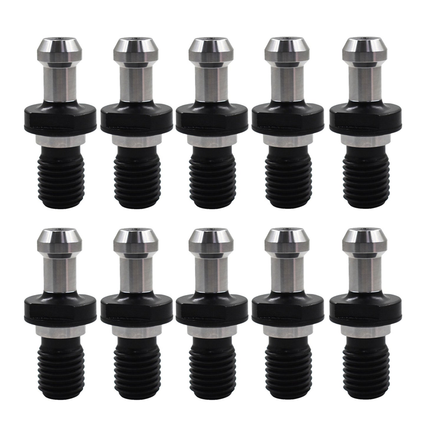 ALL-CARB 10 Packs Solid Pull Stud Retention Knob CAT50 45 Degree 0.903 Inch Suitable for Hass Fryer