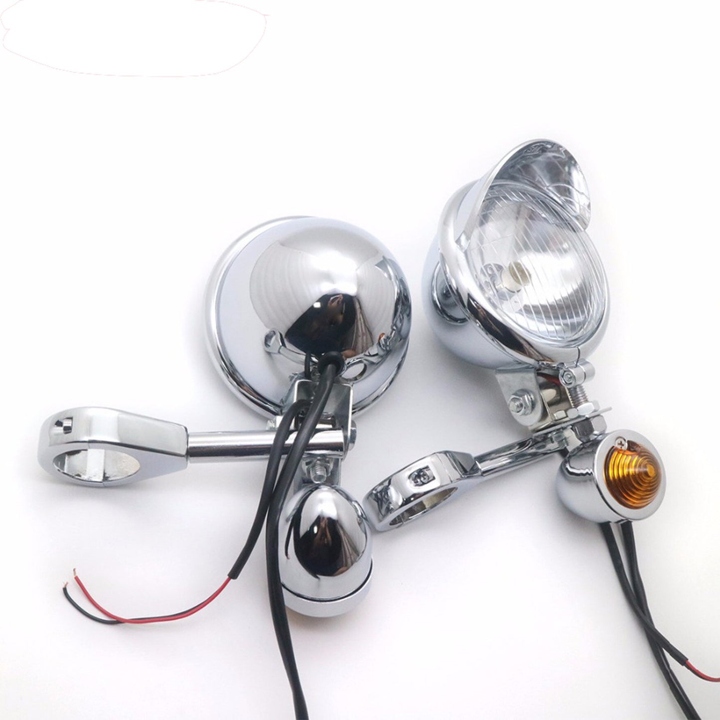 ALL-CARB Motorcycle Driving Passing Turn Signal Spot Fog Light Bar Replacement for Honda Kawasaki Yamaha Suzuki