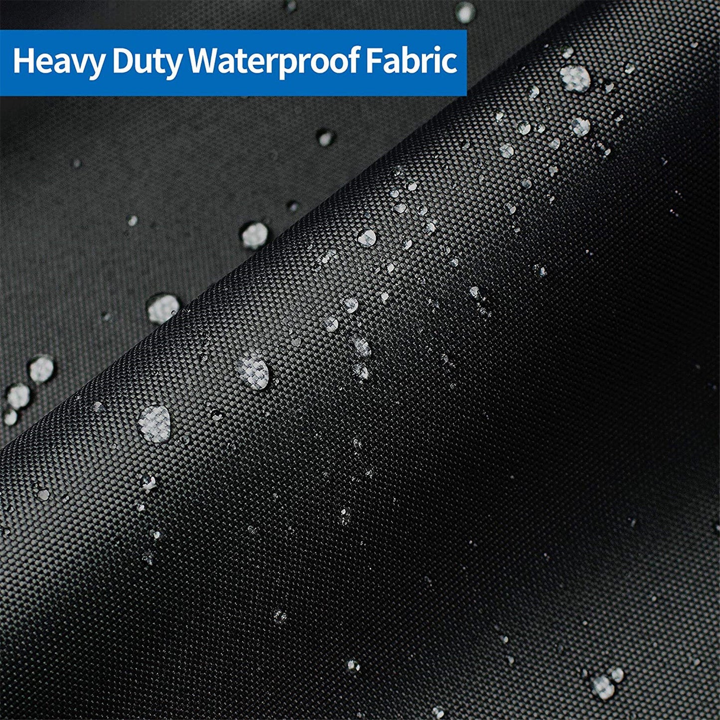 ALL-CARB 600D Water Proof Heavy Duty Trailerable Boat Cover Replacement for Jon Boat 16ft length Beam Width to 75inches Black